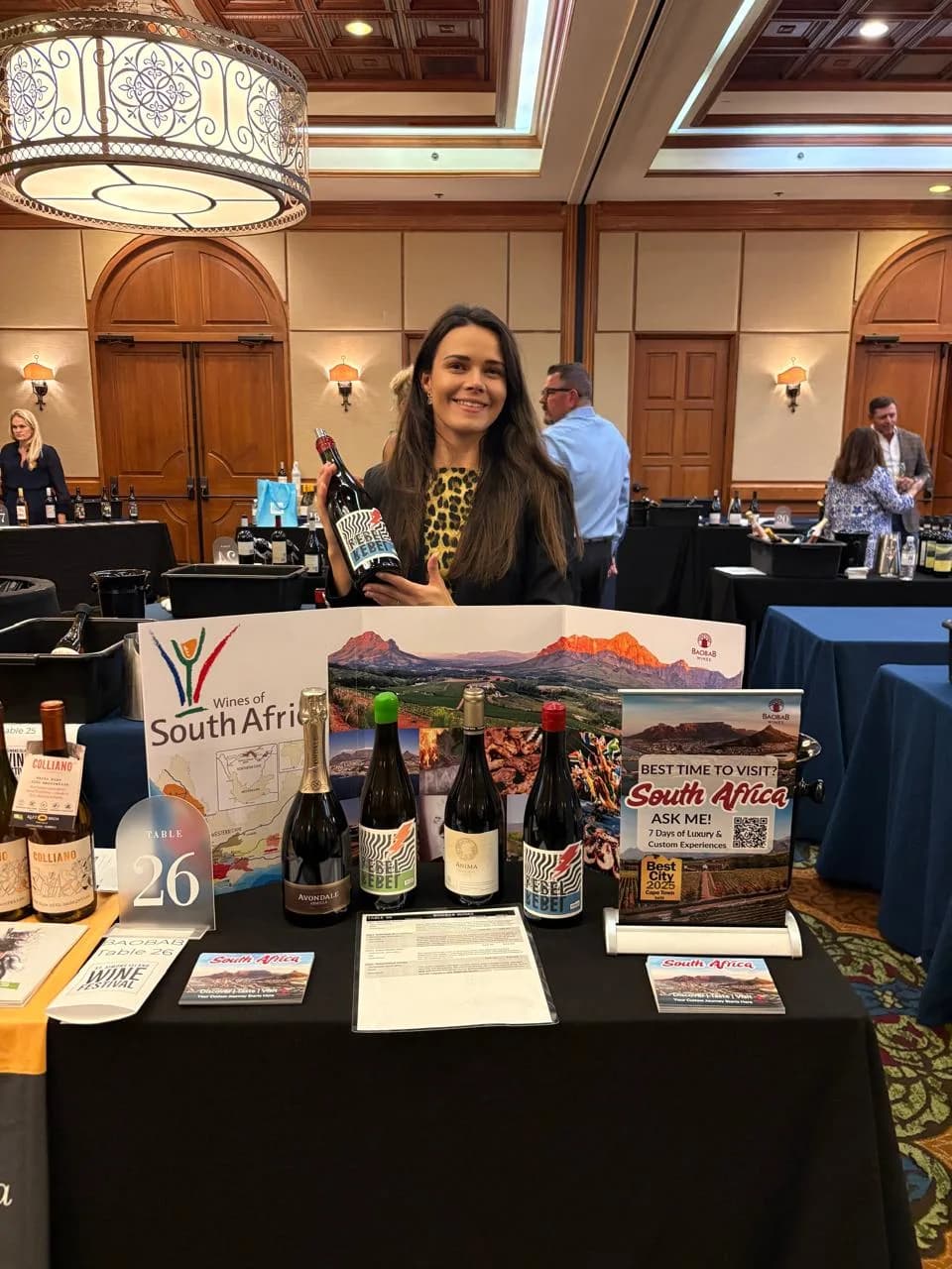 Hosting the Baobab Wines table at a US trade tasting