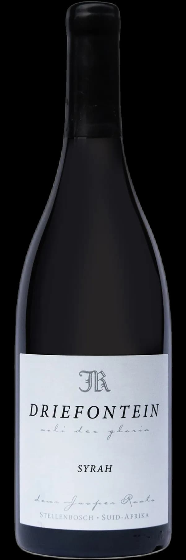 Driefontein Syrah bottle shot