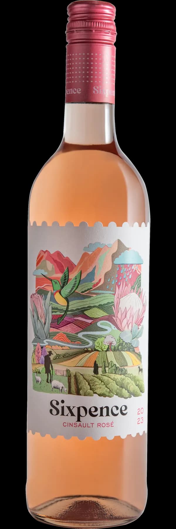 Sixpence Rose bottle shot