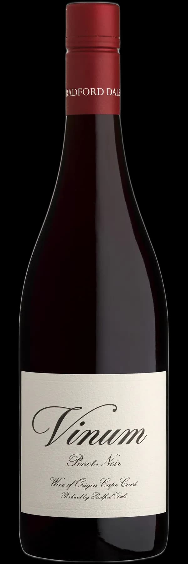Radford Dale Vinum Pinot Noir bottle shot