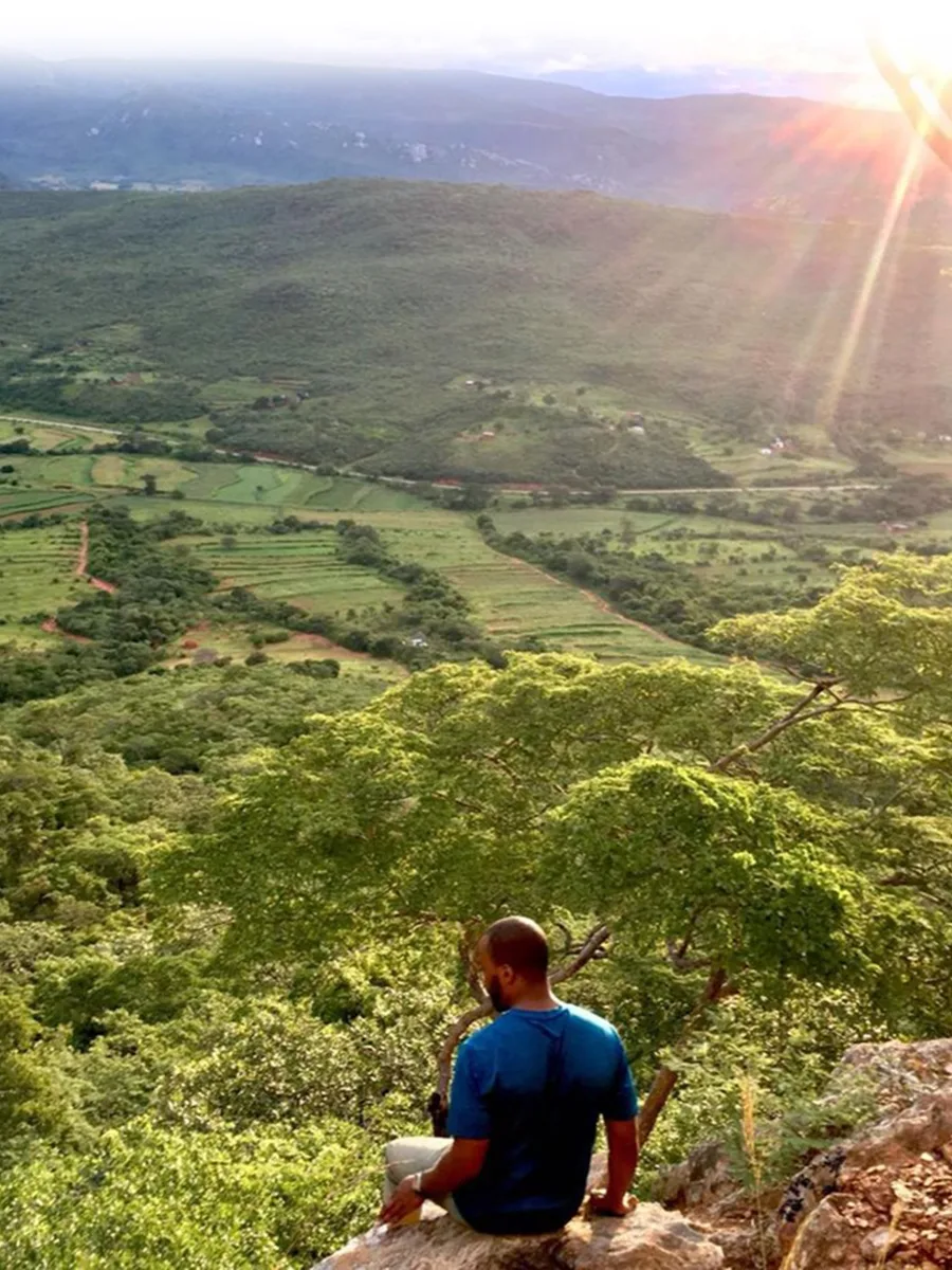 A view over the countryside, from Tinashe Nyamudoka's journey