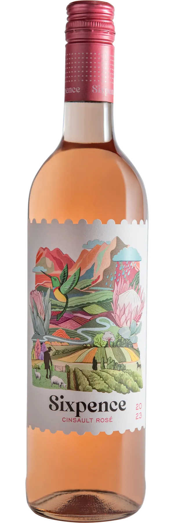 Sixpence Rose bottle shot